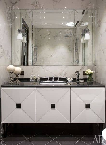 Vanity/Basin/Commode/LED/Shower settt 1