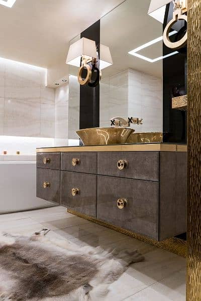 Vanity/Basin/Commode/LED/Shower settt 5