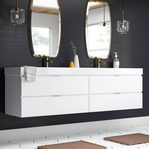 Vanity/ Bathtub/ PVC vanity/ Jacuzzi/ Concealed tank/ LED 15