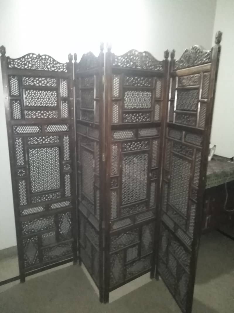 Wood Partition Screen X2 0