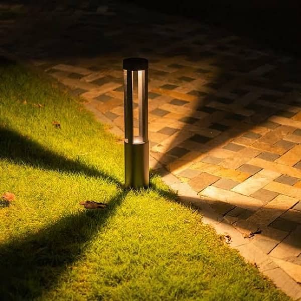 led outdoor waterproof garden pole  light 0