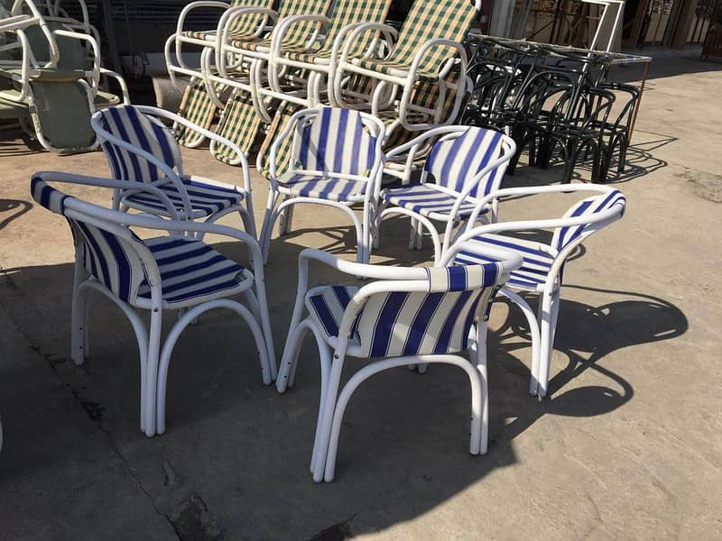 Heaven PVC Plastic Chairs,  Lawn Garden Furniture, Outdoor Patio 9