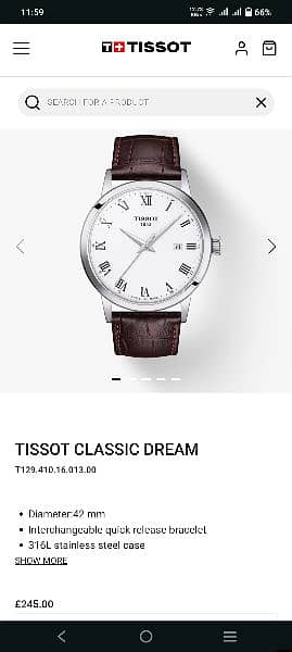 TISSOT CLASSIC DREAM 3