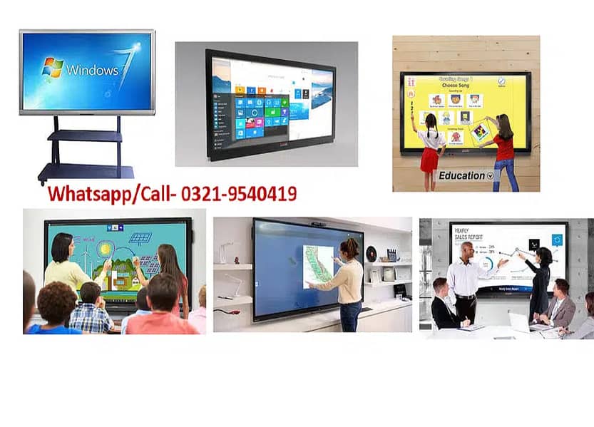 Smart Board | Digital Board | Interactive Led Screen | Flat Panel Touc 0