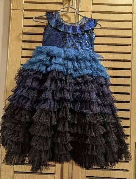 Peacock sequins gown 1
