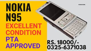 NOKIA N95 Excellent Condition PTA Approved