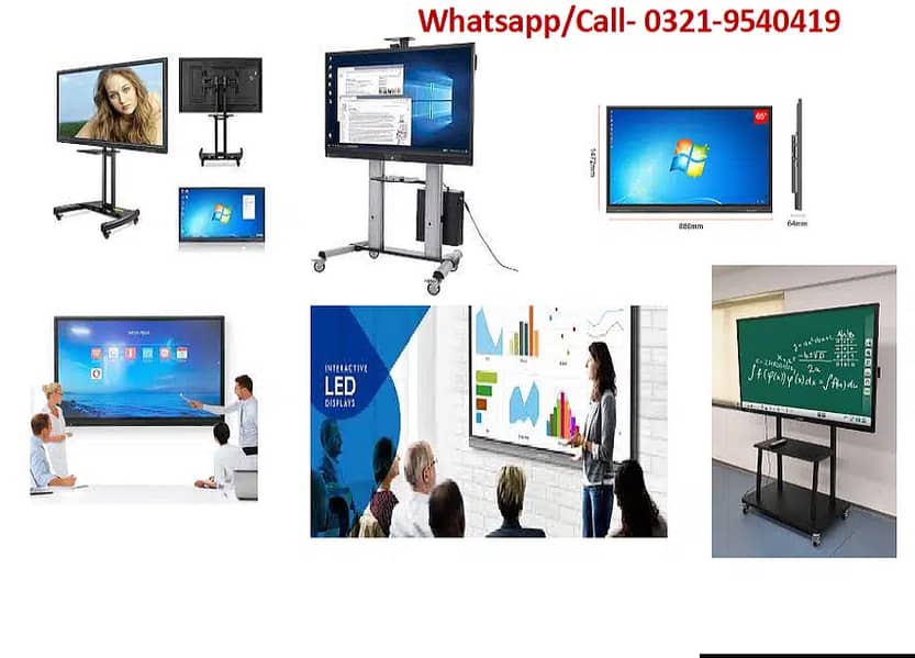 Touch Screen LED, Smart Board, Interactive Monitor, Digital Board led, 0
