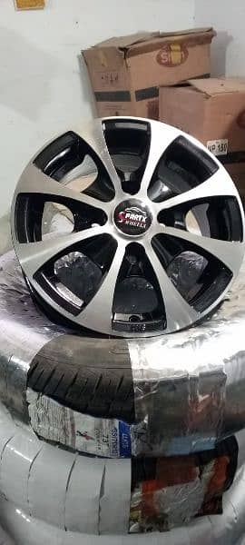 JAPANIES ALLOY RIMS FOR SUZUKI ALTO VXR , HIJET, EVERY AND CLIPPER 4