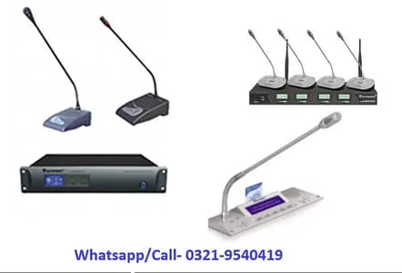 Audio Video Conferencing, Meeting Mics, Audio Delegate Sound System,