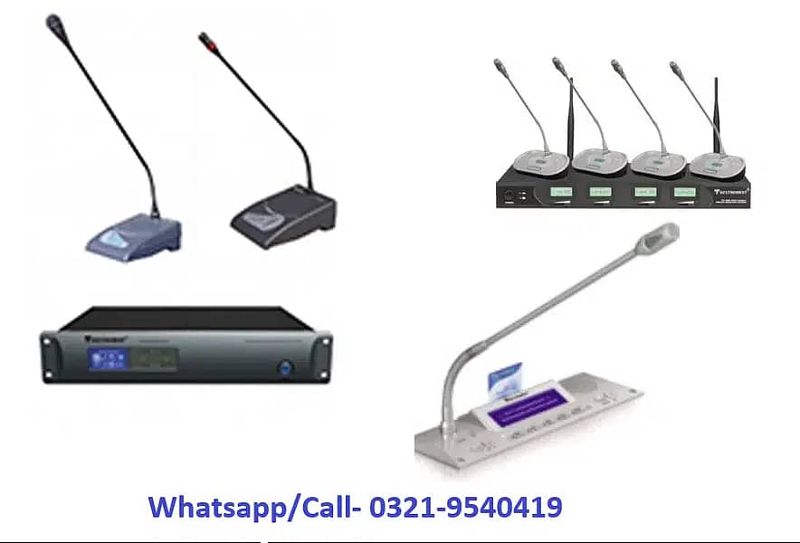 Audio Video Conferencing, Meeting Mics, Audio Delegate Sound System, 1