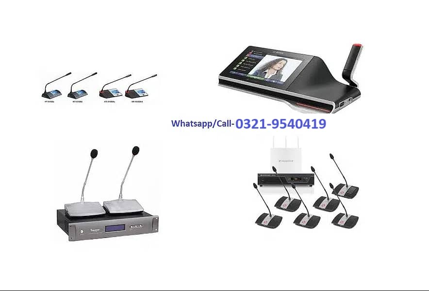 Audio Video Conferencing, Meeting Mics, Audio Delegate Sound System, 2