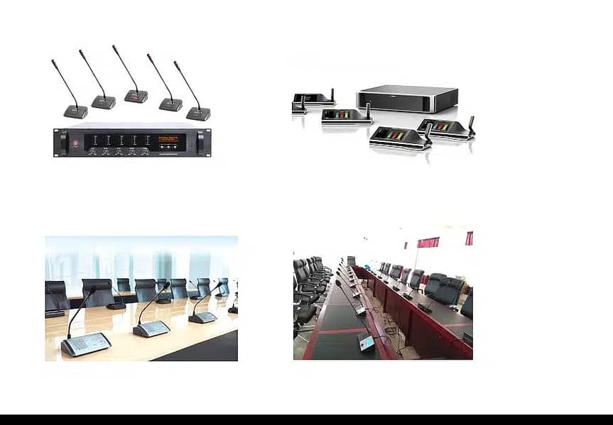 Audio Video Conferencing, Meeting Mics, Audio Delegate Sound System, 3
