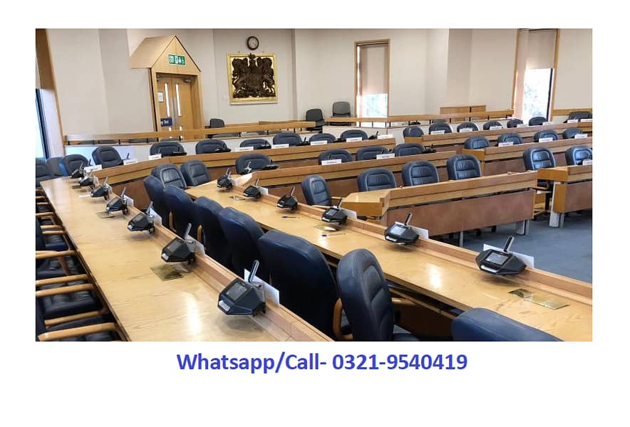 Audio Video Conferencing, Meeting Mics, Audio Delegate Sound System, 6