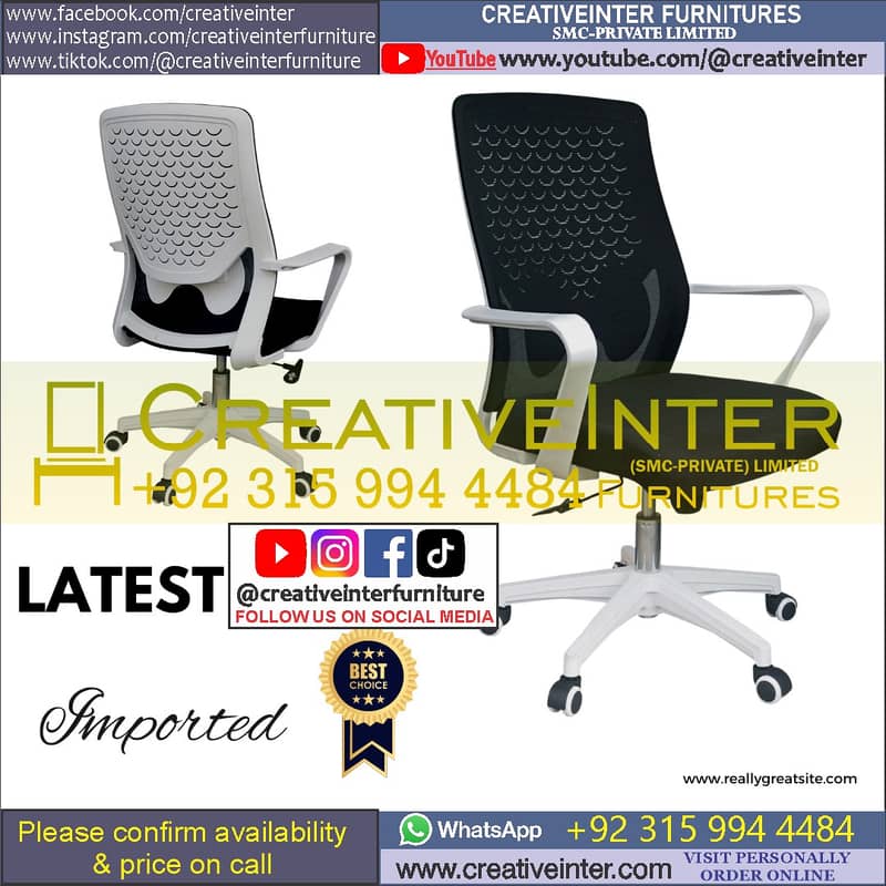 Office chair table CEO Executive Mesh Revolving Staff Visitor Sofa 17