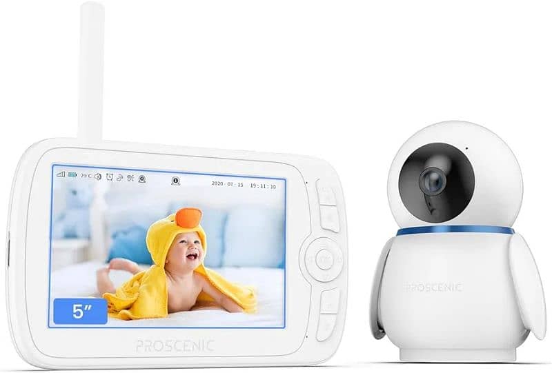 Proscenic BM300 Baby Monitor, 5’HD Video Baby Monitor camera 1080P 0