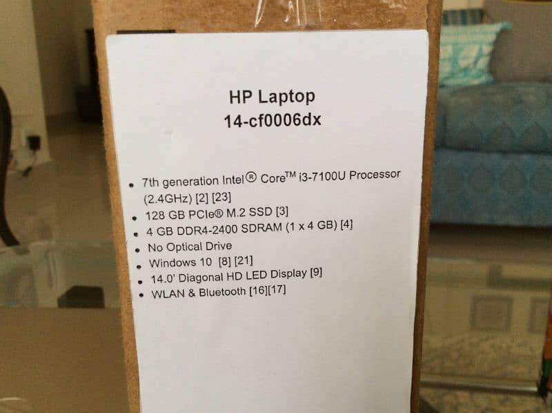 HP Laptop core i3 7 gen processor 10