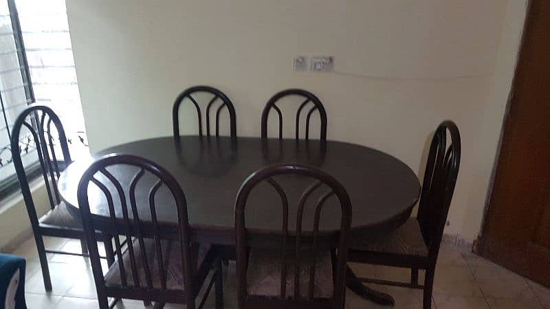 Dinning table (6 chairs)  all ok only slight work required 1