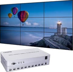 3x3 Video Wall Controller 4k Hardware based 9 input 9 output