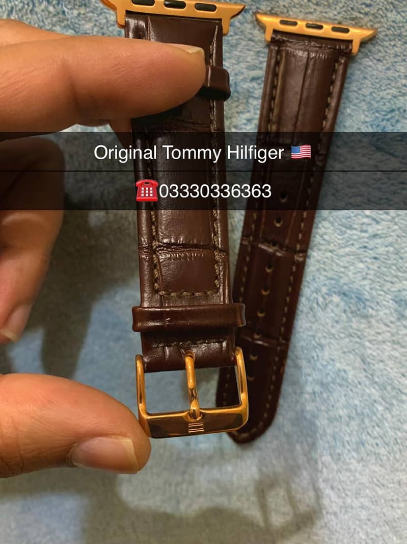 Original Branded Leather Bracelet Strap For Apple Watch straps band 11