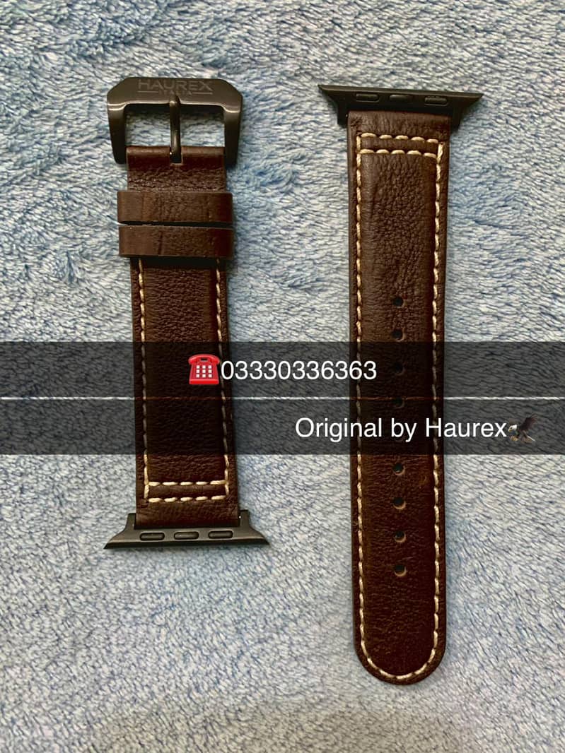 Original Branded Leather Bracelet Strap For Apple Watch straps band 15