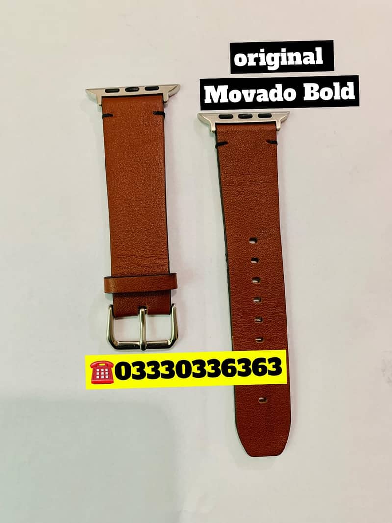 Original Branded Leather Bracelet Strap For Apple Watch straps band 6