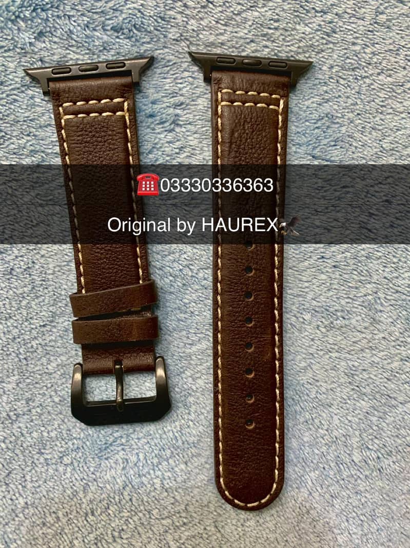 Original Branded Leather Bracelet Strap For Apple Watch straps band 8