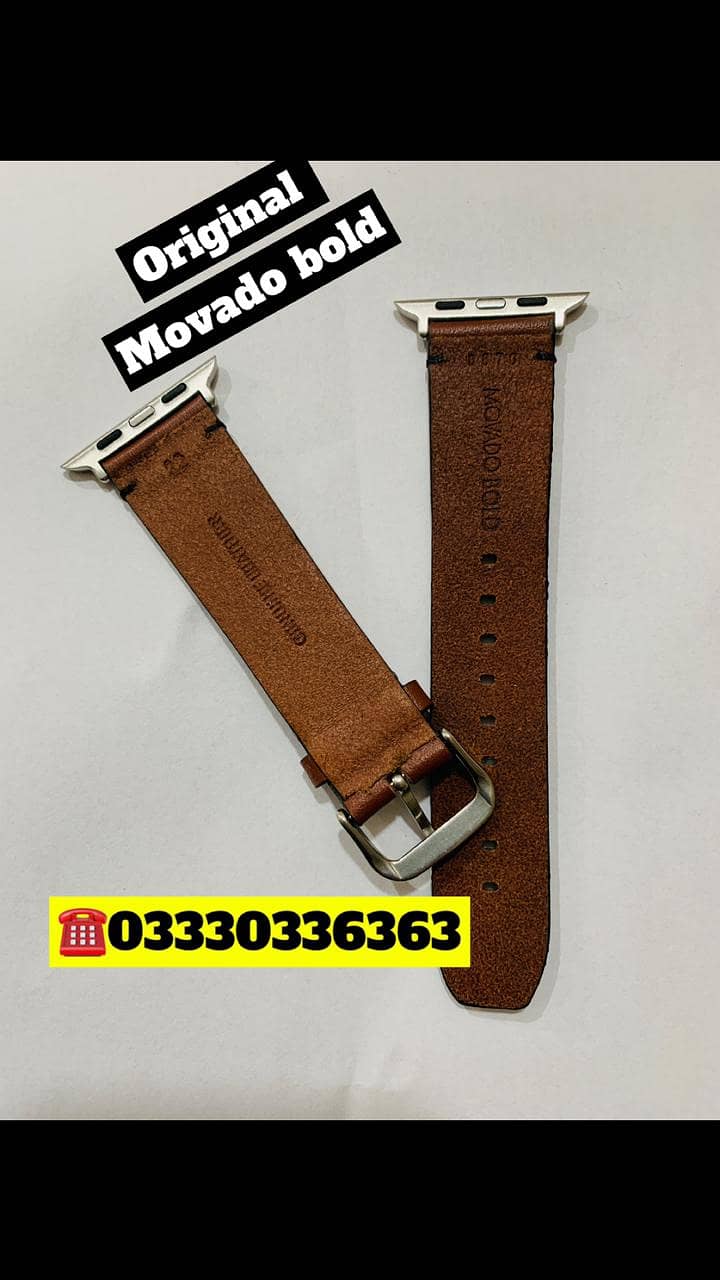 Original Branded Leather Bracelet Strap For Apple Watch straps band 9