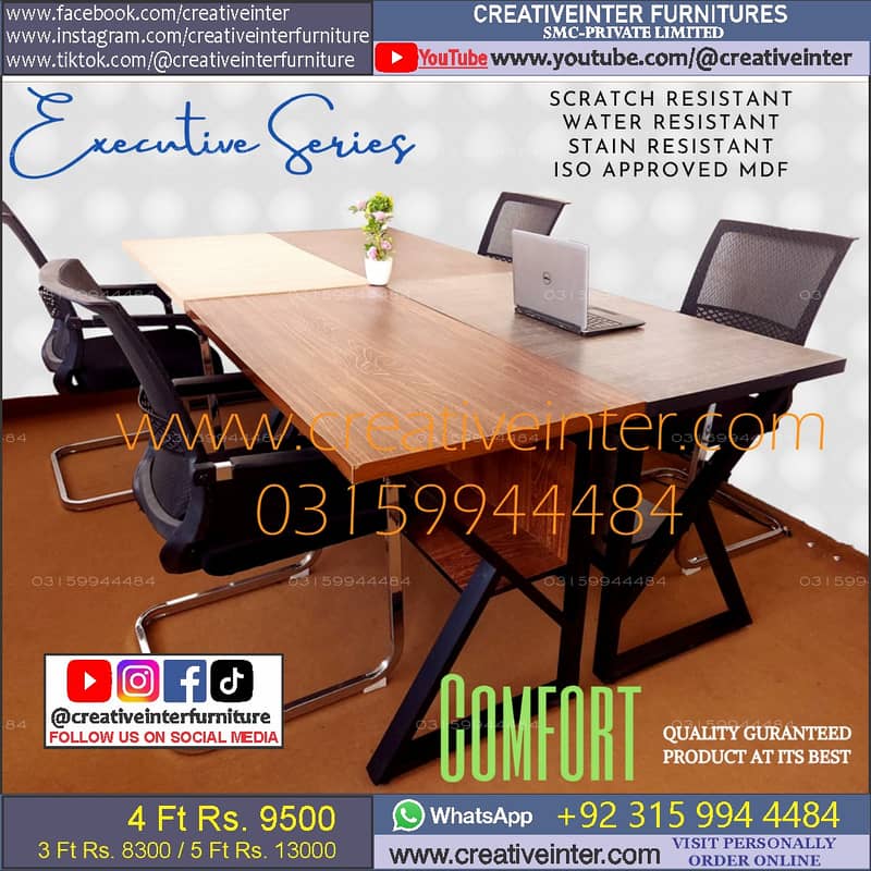 Office workstation chair table CEO Executive Mesh Desk Staff Visitor 8