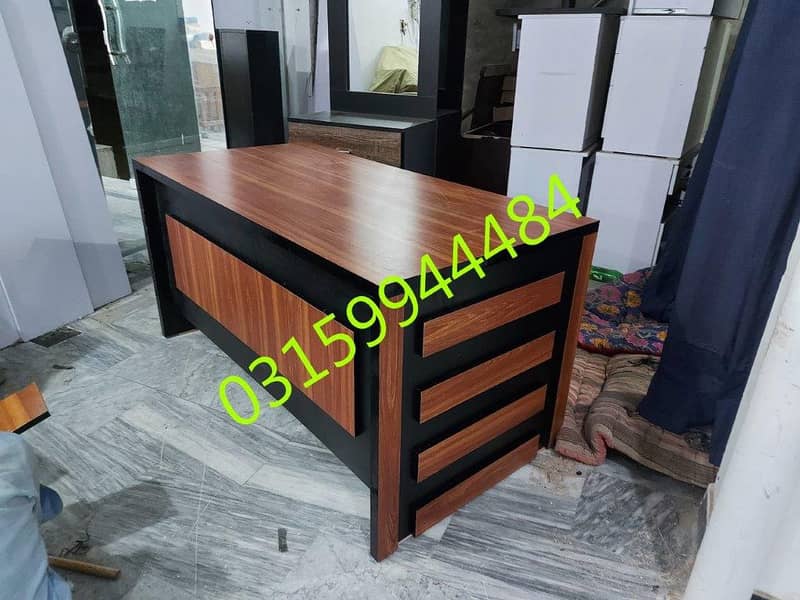 Office Ceo desk L shape table furniture work sofa chair set study home 19