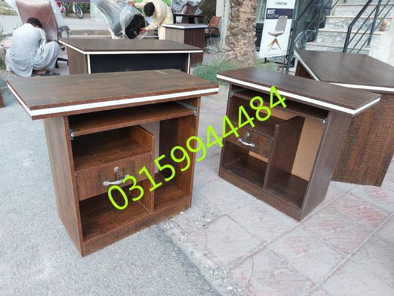 Office Ceo desk L shape table furniture work sofa chair set study home 3