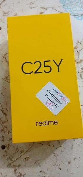 Realmec25y 4gbram 64 storage complete box charger Brand New condition 3