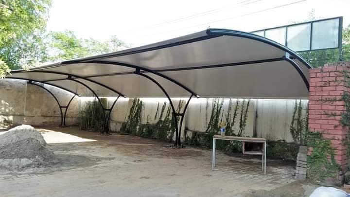 PVC car parking shade\car shed\Fiber Shades\Tensile Shades/Canopies 1