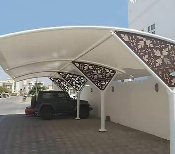 PVC car parking shade\car shed\Fiber Shades\Tensile Shades/Canopies 3