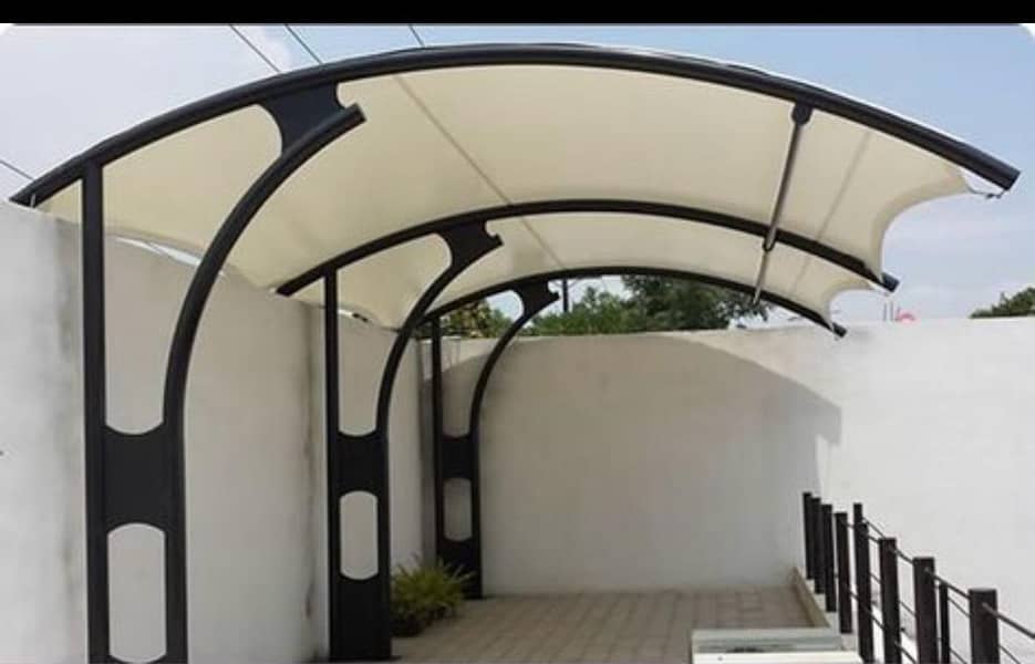 PVC car parking shade\car shed\Fiber Shades\Tensile Shades/Canopies 7