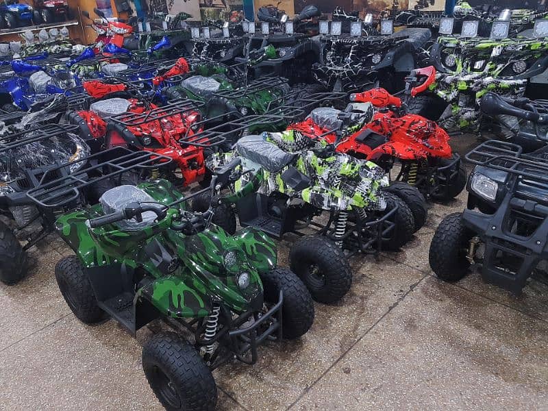 quad atv 4 wheels 50cc to 250cc delivery all Pakistan 0