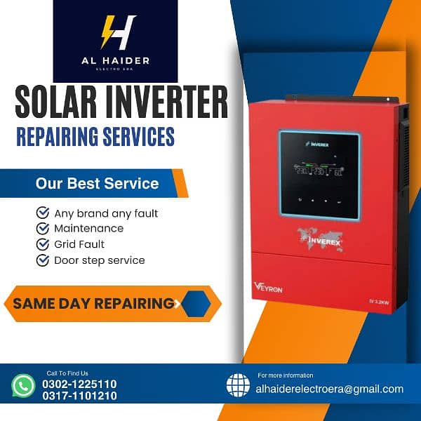 Solar inverter repair services/ups/ac card repairing/ac repair/pcb/apc 7