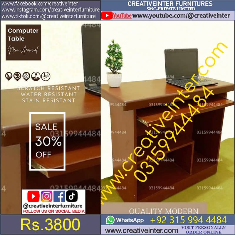 Metal Office table study desk chair computer staff working workstation 13