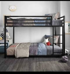 steel bunk beds double triple