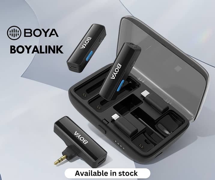 BOYA DUAL WIRELESS MIC BOYA LINK 2 YRS WARRANTY 0