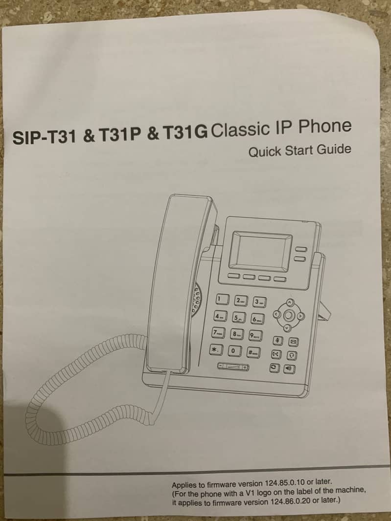 Imported SIP T 31 & T31 P & T31 G classic IP  Telephone set selling 0