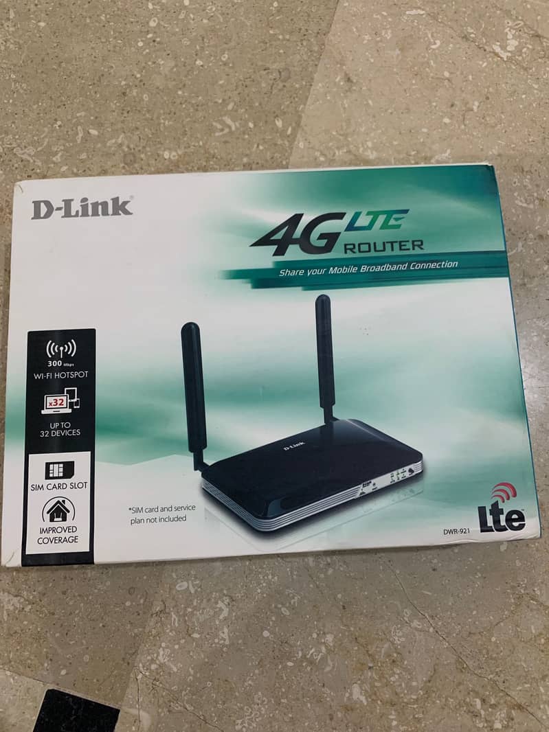 4G LTE D link Brand New imported  Router with sim slot high in speed 0