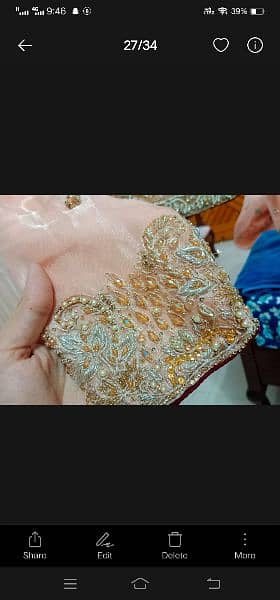 peach bridal  walima lehnga 3