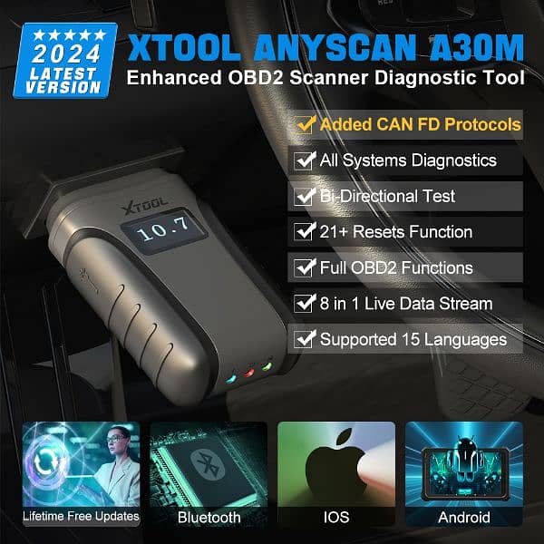 Xtool AnyScan A30M with 21 Calibrations in Lifetime Free Update 1