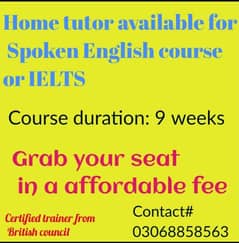 Spoken English course or IELTS