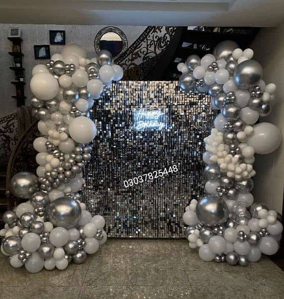birthday decor, balloons decoration, anniversary decor,bridal shower, 1