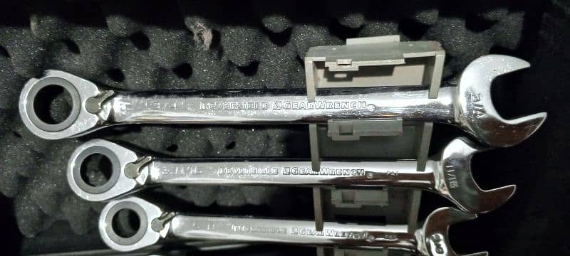 Reversible Gear Wrench Spanner Set 3
