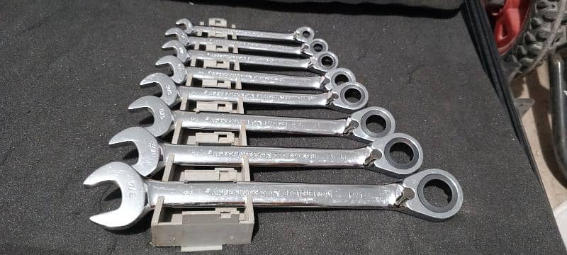 Reversible Gear Wrench Spanner Set 4