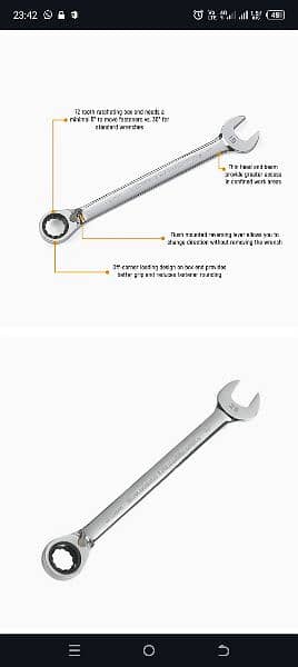 Reversible Gear Wrench Spanner Set 0