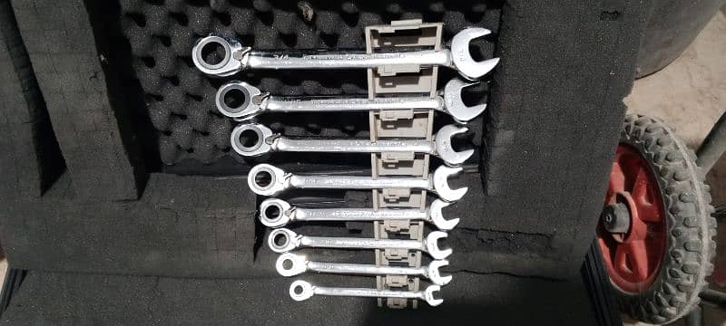 Reversible Gear Wrench Spanner Set 6