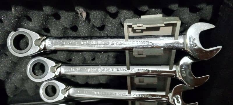Reversible Gear Wrench Spanner Set 7
